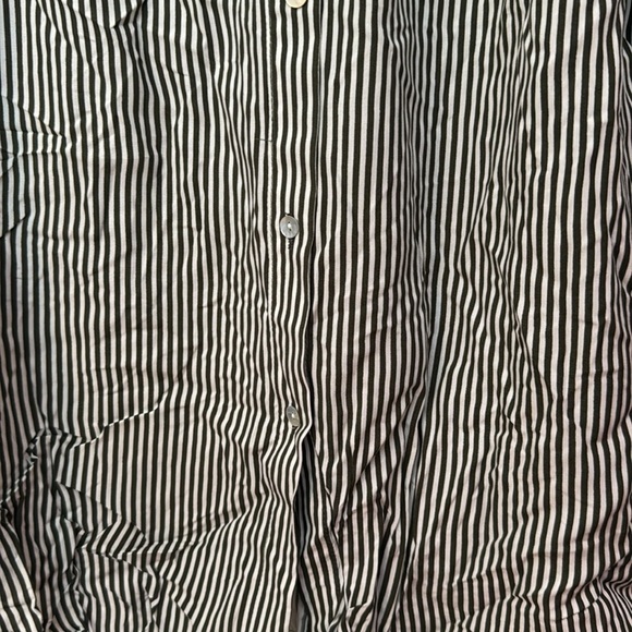 Jane + Delancey NWT Women's Long Sleeve Small Green and White Button Up - Picture 11 of 13